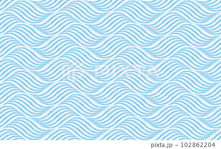 The geometric pattern with wavy lines. Seamless vector background. White and blue texture. Simple lattice graphic design The geometric pattern with wavy lines. Seamless vector background. White and blue texture. Simple lattice graphic design 102862204