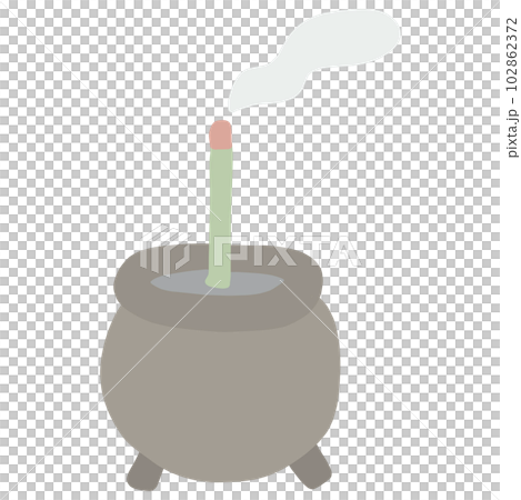 煙熏香和香座手繪簡單插畫 102862372