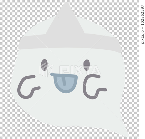 纏著三角繃帶的圓鬼插畫 纏著三角繃帶的圓鬼插畫 102862397