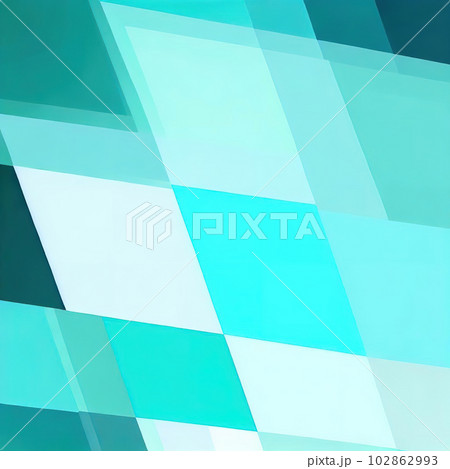 cyan squares abstract background geometric のイラスト素材 [102862993] - PIXTA