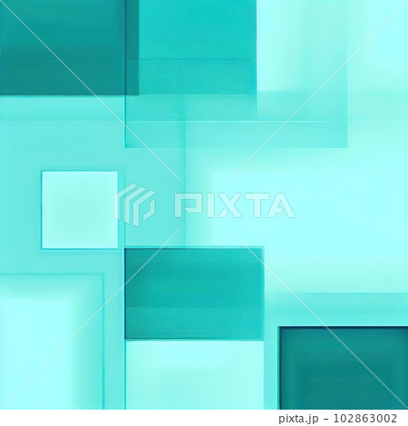 cyan squares abstract background geometric のイラスト素材 [102863002] - PIXTA