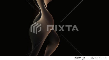 3D Abstract Design Background with Wavy Shapes 3D Abstract Design Background with Wavy Shapes 102863086