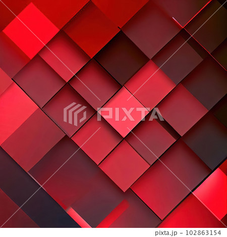 red squares abstract background geometric のイラスト素材 [102863154] - PIXTA
