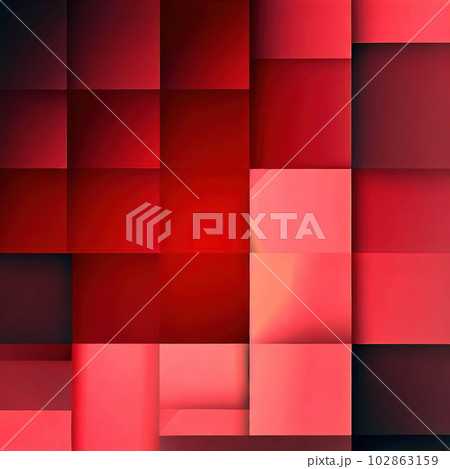 red squares abstract background geometric のイラスト素材 [102863159] - PIXTA