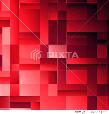 red squares abstract background geometric のイラスト素材 [102863167] - PIXTA
