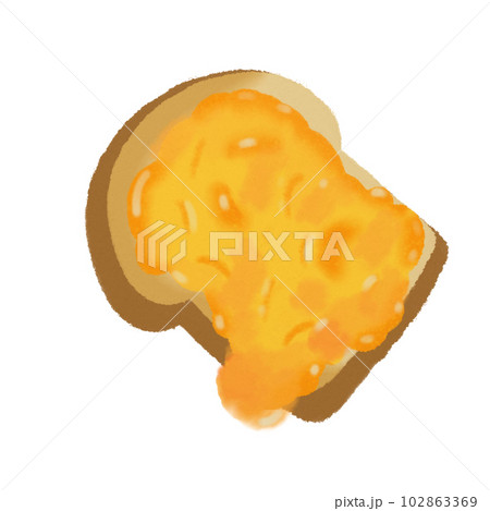 Orange marmalade Breakfast toast, hand drawn illustration Orange marmalade Breakfast toast, hand drawn illustration 102863369