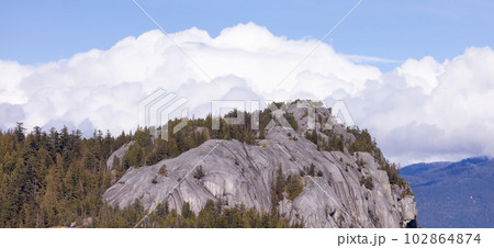 Rocky cliffs on Chief Mountain in Squamish, BC, Canada Rocky cliffs on Chief Mountain in Squamish, BC, Canada 102864874