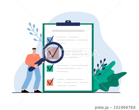 Business rules list, company regulations policy or corporate time management. Self tasks, office checklist or guideline sapid vector concept 102866768