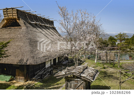 春を迎えた飛騨の里 102868266