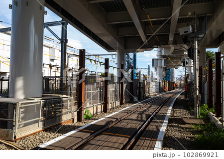 鉄道の高架化工事 東京都 東村山駅周辺 2023.05　c-1 102869921