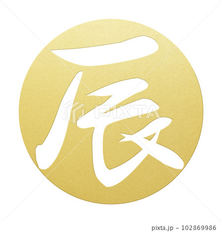 辰年の文字素材 102869986