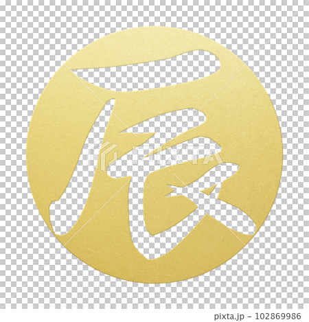 辰年の文字素材 102869986