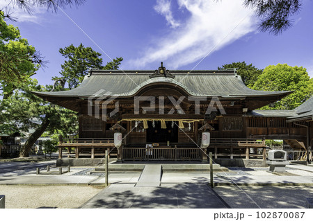 松江 賣布神社 拝殿 島根県松江市 松江 賣布神社 拝殿 島根県松江市 102870087