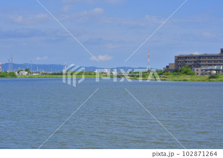 愛知県　油ヶ淵水辺公園からの風景 102871264