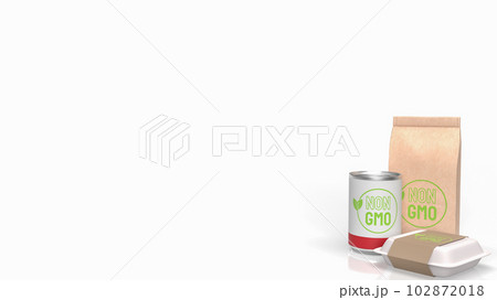 The Product on white Background for non gmo concept 3d rendering The Product on white Background for non gmo concept 3d rendering 102872018