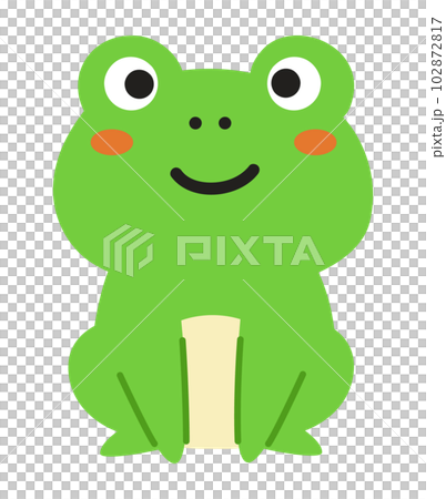 Full body illustration of a cute frog Full body illustration of a cute frog 102872817