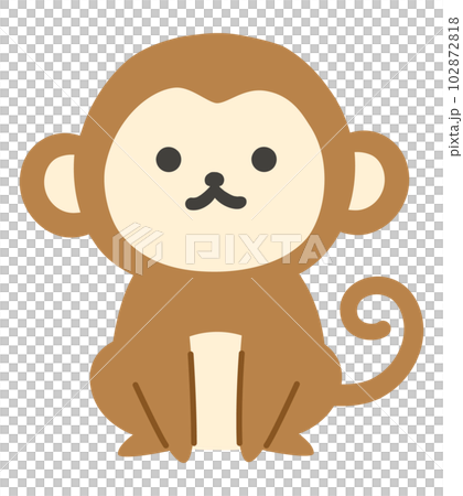 Full body illustration of a cute monkey Full body illustration of a cute monkey 102872818