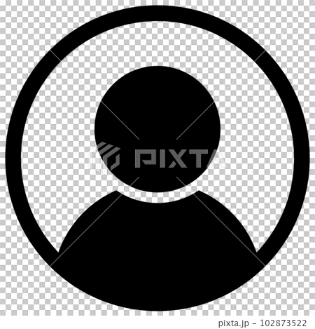 簡單的圓形用戶,人形圖標(黑色) 簡單的圓形用戶,人形圖標(黑色) 102873522