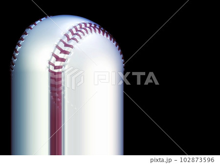 芸術的で抽象的な野球ボールの3dイラスト 102873596