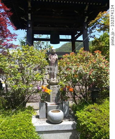 木曽福島の名勝 初夏の興禅寺 日本一広い石庭 木曽福島の名勝 初夏の興禅寺 日本一広い石庭 102874134