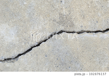 Cracks on the surface of the road or wall 102876137