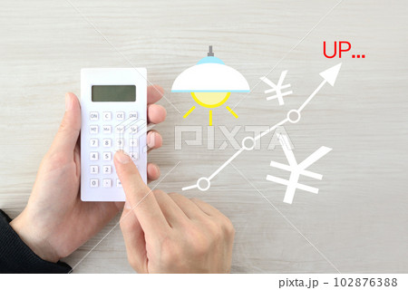 電気料金の値上げイメージ 102876388