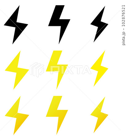 雷マークセット 雷マークセット 102876521