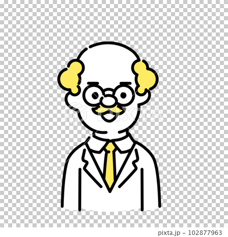 Illustration series of cute people _ doctor _ senior _ smile Illustration series of cute people _ doctor _ senior _ smile 102877963