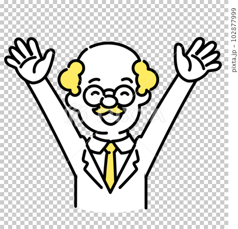 Illustration series of cute people _ doctor _ senior _ happiness 102877999