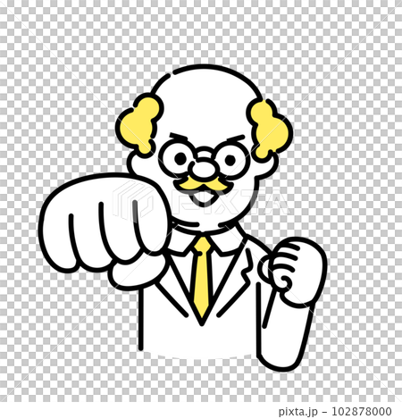 Cute person illustration series _ Dr. _ Senior _ Punch 102878000