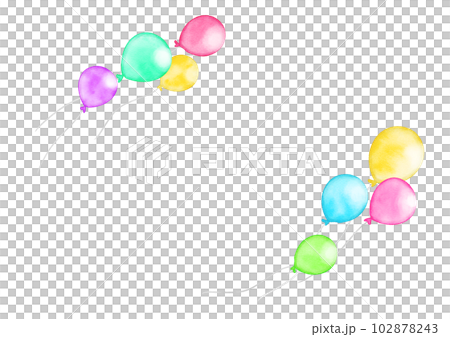 手繪水彩彩色氣球相框 手繪水彩彩色氣球相框 102878243