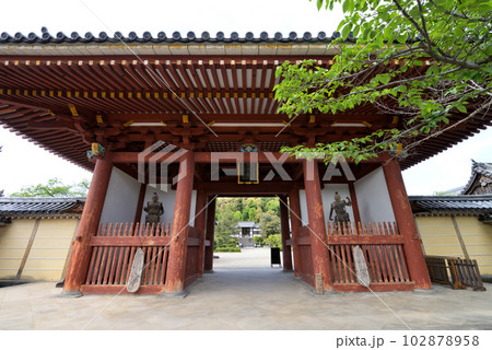 聖徳太子御廟所 叡福寺の山門（大阪府南河内郡太子町） 102878958