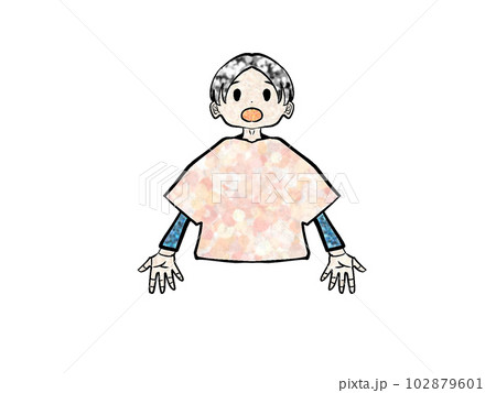 深呼吸をする 102879601