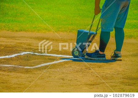 少年野球のライン引き 少年野球のライン引き 102879619