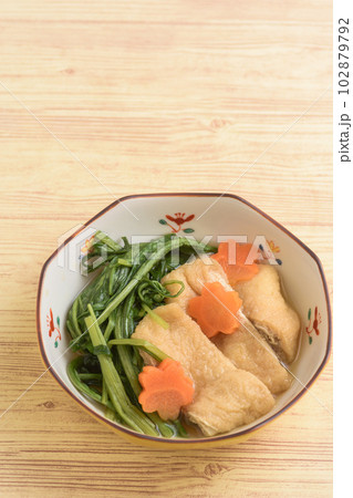 油揚げと水菜の煮びたし 油揚げと水菜の煮びたし 102879792