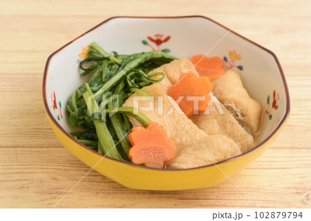 油揚げと水菜の煮びたし 油揚げと水菜の煮びたし 102879794