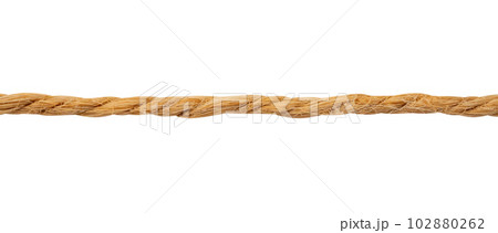 brown rope string isolated on white background brown rope string isolated on white background 102880262