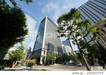 大阪市御堂筋　都市風景 102883770