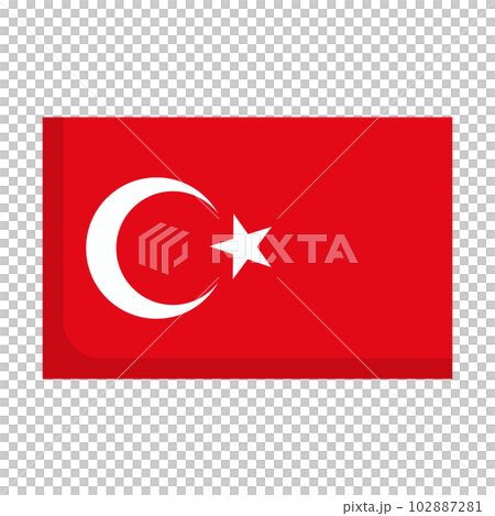 トルコの国旗 102887281