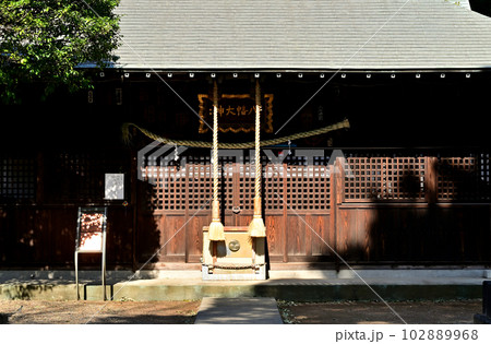 川口散歩:鶴ヶ丸八幡神社 拝殿 川口散歩:鶴ヶ丸八幡神社 拝殿 102889968