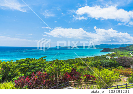 沖縄・石垣島　玉取崎展望台から望む絶景 102891281