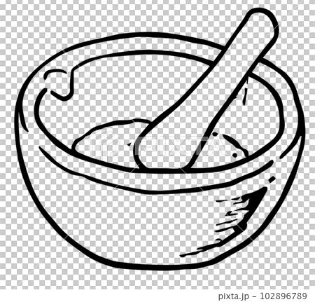 Mortar and Pestle Engraving Vector Illustration, Vectors | GraphicRiver