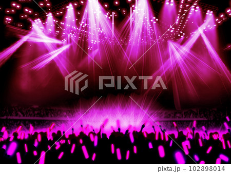 ライブスタジアム会場とオーディエンス 102898014