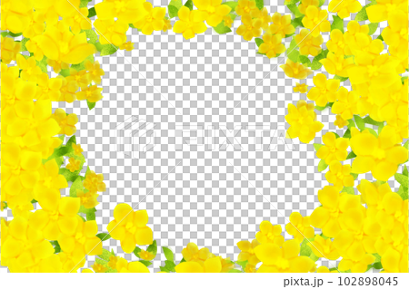 山吹の花フレーム2 102898045