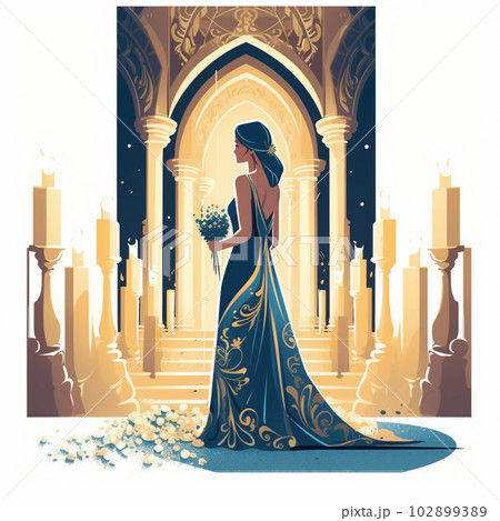 これから結婚する花嫁　AI画像 102899389