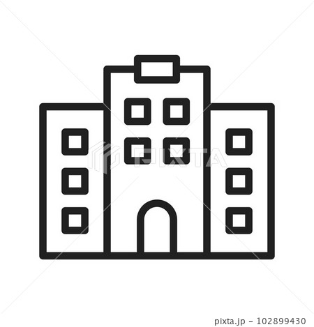 Hotel icon vector image. Hotel icon vector image. 102899430