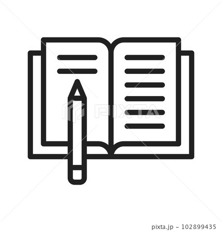 Homework icon vector image. Homework icon vector image. 102899435