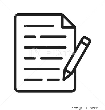 Writing icon vector image. 102899438