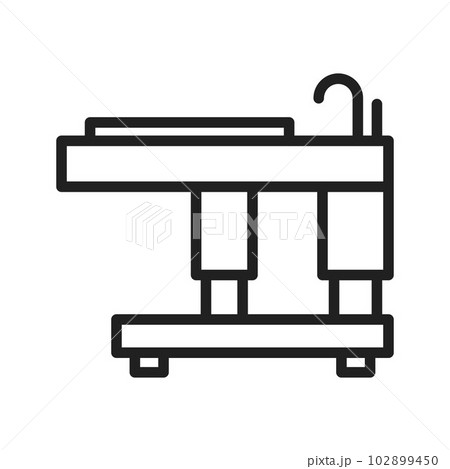Wet icon vector image. 102899450