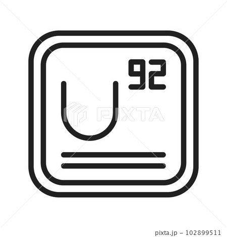 Uranium icon vector image. Uranium icon vector image. 102899511
